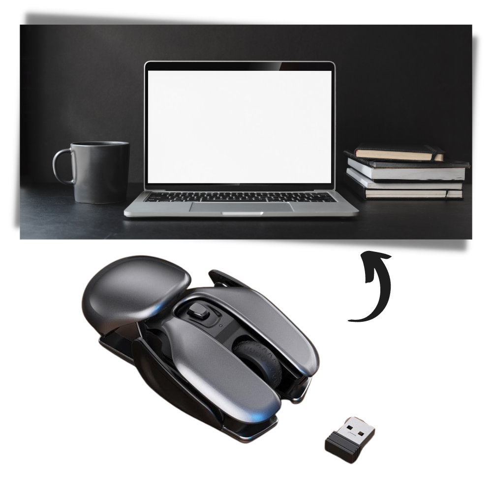 Mouse da gioco ergonomico senza fili - Ozerty