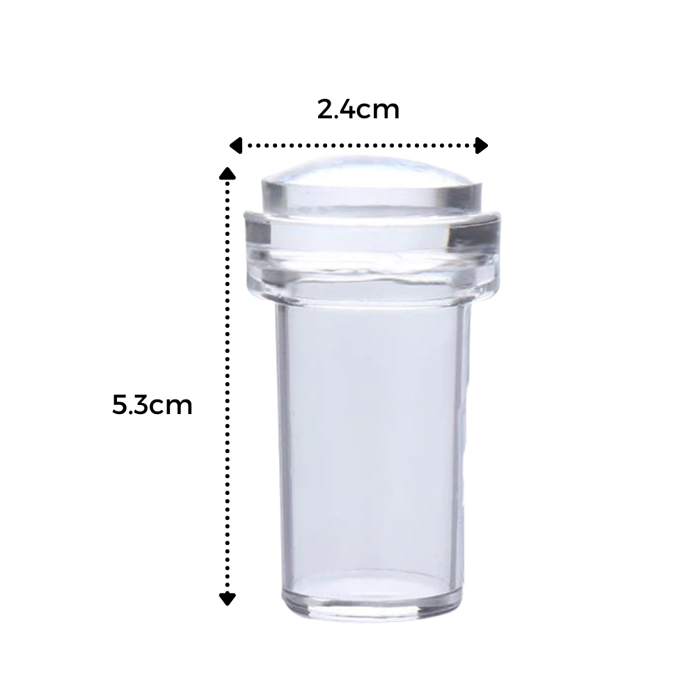 Kit di timbri per nail art in silicone con raschietto - Ozerty