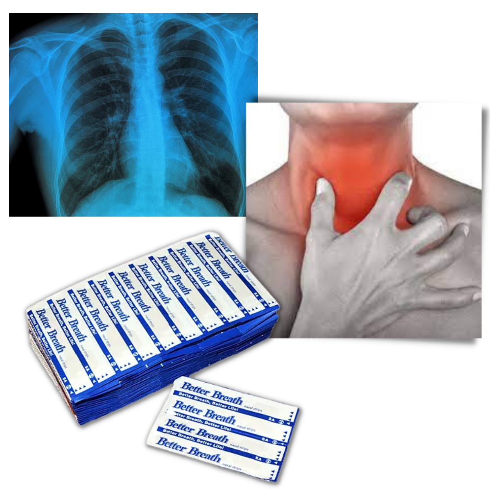 Confezione da 100 strisce nasali per il russare - Ozerty