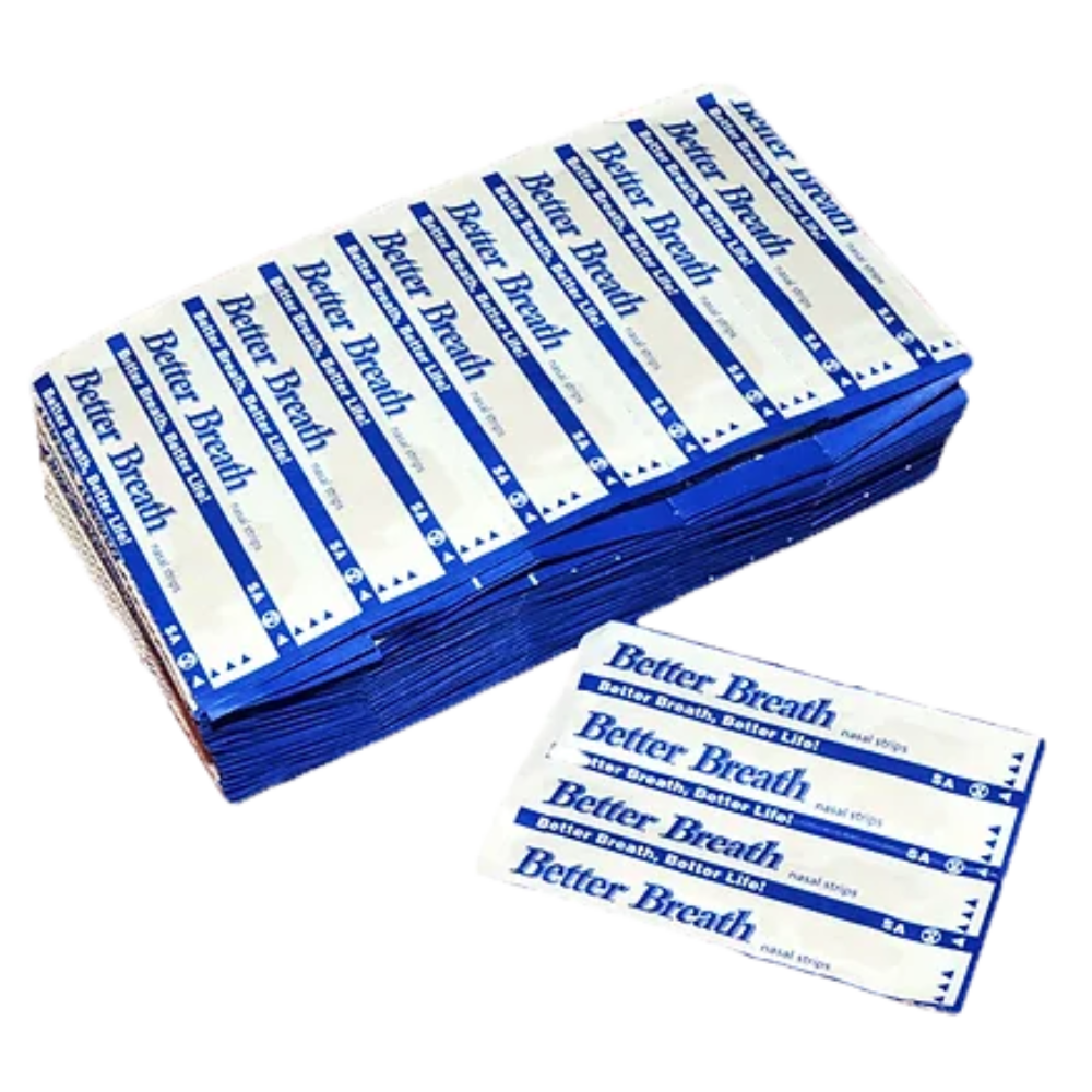 Pack of 100 nasal strips for snoring