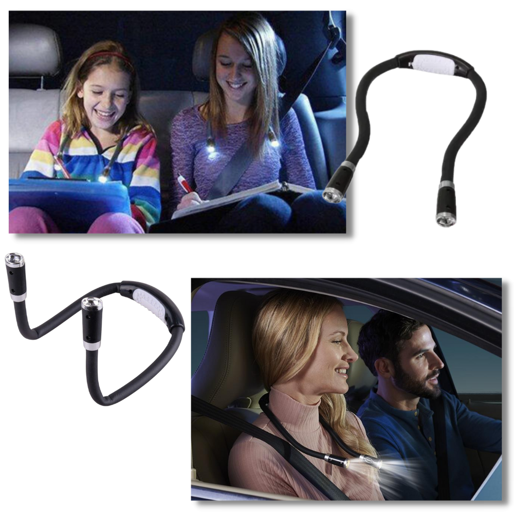 Lampada da lettura da collo a LED - Ozerty