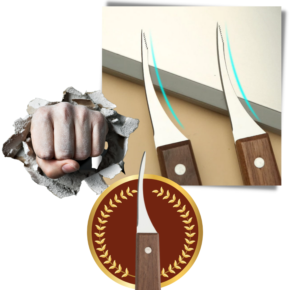 Coltello per sgusciare i gamberi in acciaio inox - Ozerty