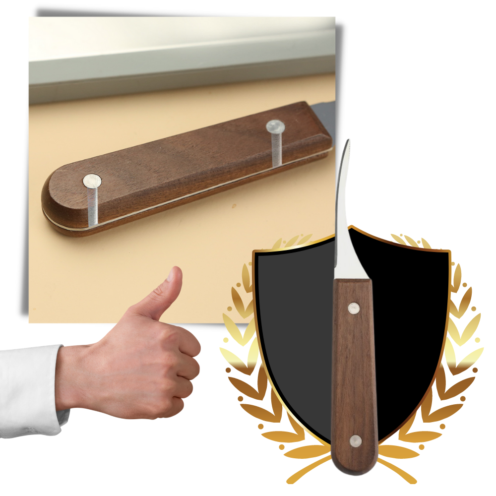 Coltello per sgusciare i gamberi in acciaio inox - Ozerty