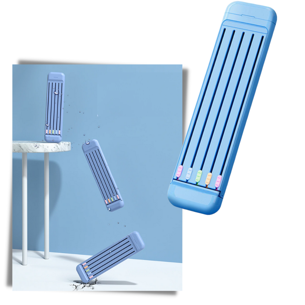 Astuccio rigido con matite e righello - Ozerty