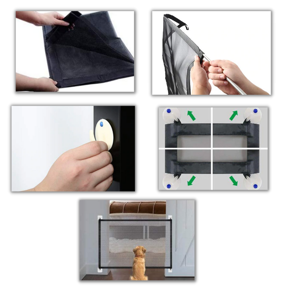 Recinto per cani a rete