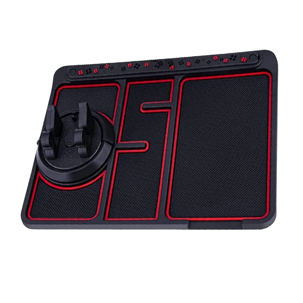 Cuscinetto antiscivolo e supporto per telefono per auto - Ozerty