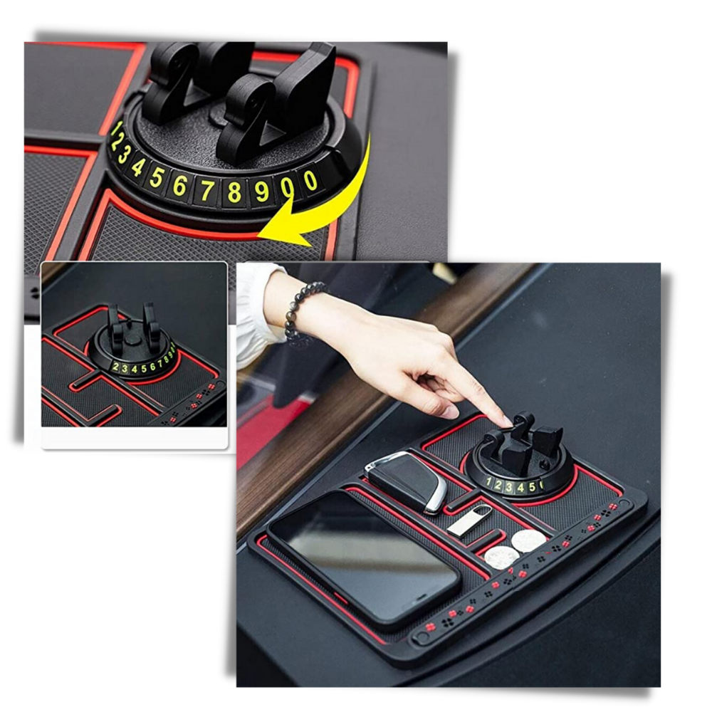 Cuscinetto antiscivolo e supporto per telefono per auto