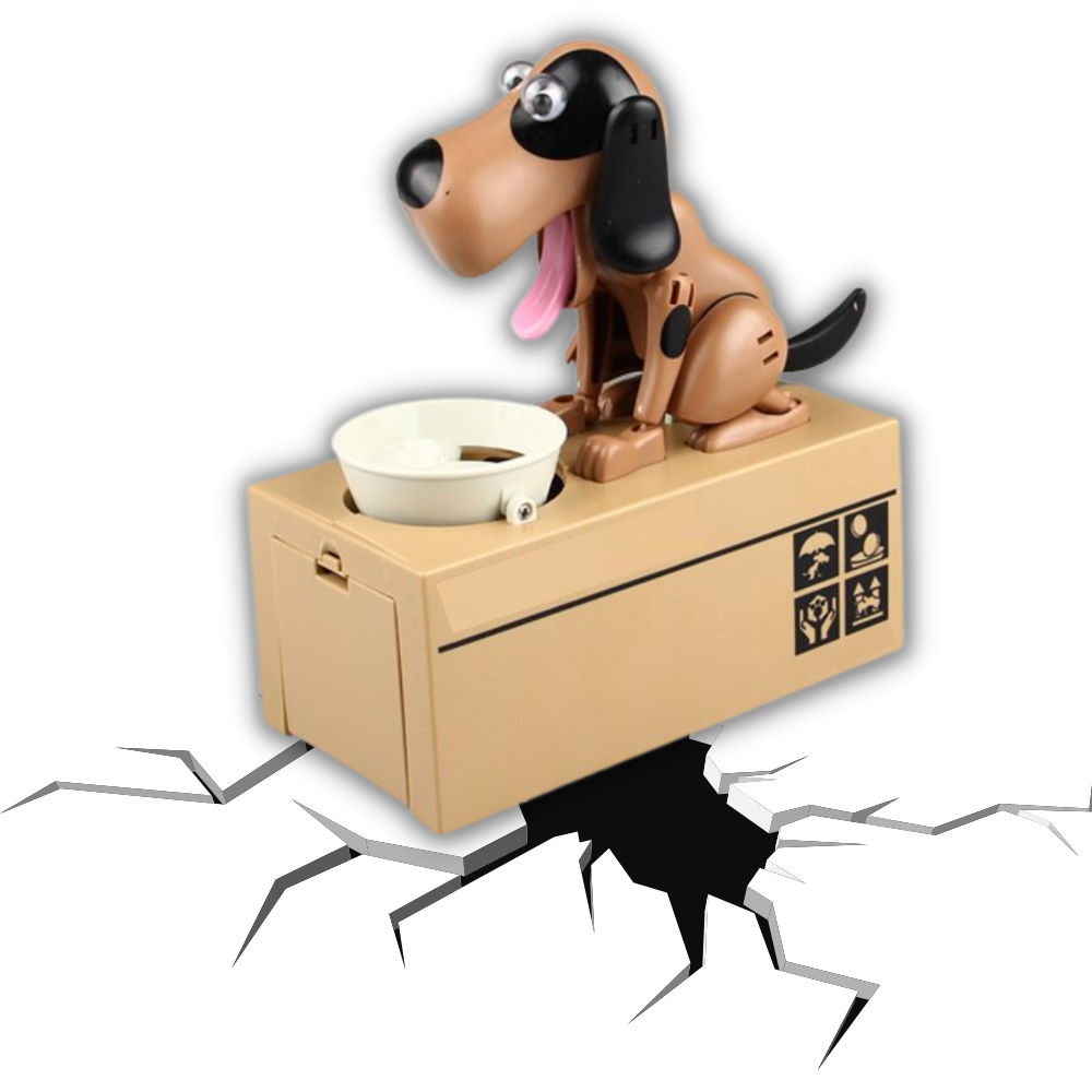 Cucciolo di cane salvadanaio