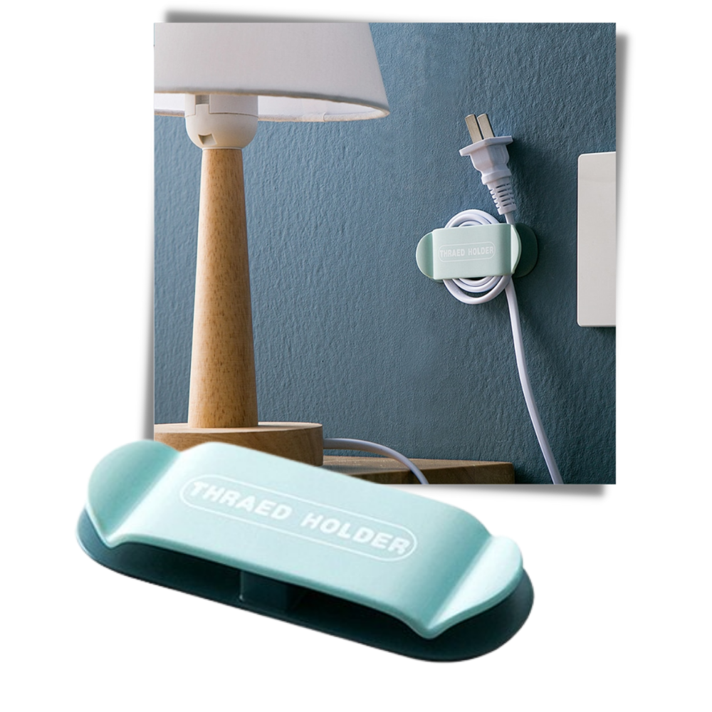 Confezione da 4 clip di fissaggio per cavi adesivi - Ozerty