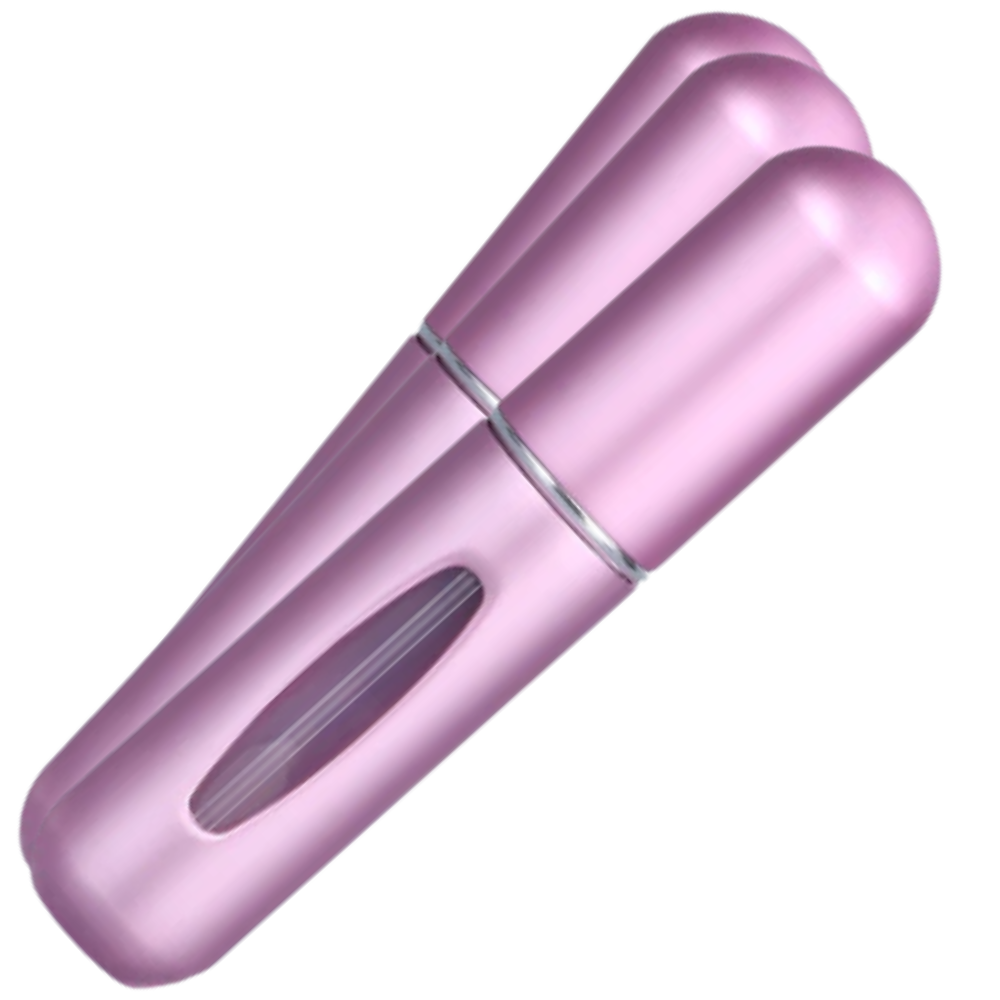 Pack of 3 mini refillable perfume bottles