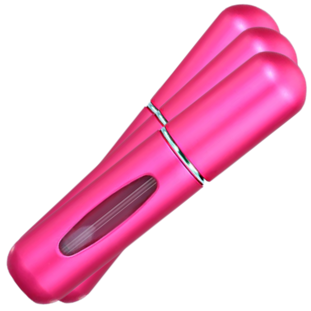 Pack of 3 mini refillable perfume bottles