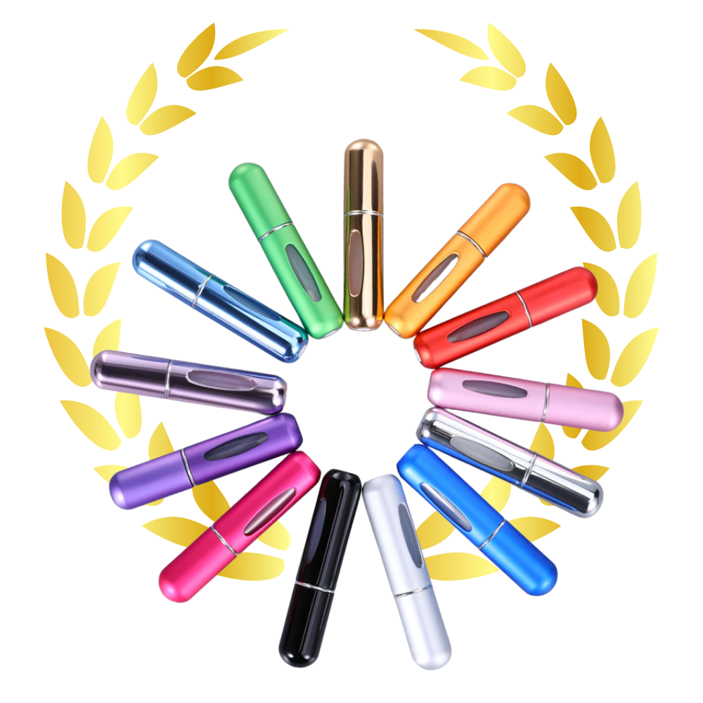 Confezione da 3 mini flaconi di profumo ricaricabili