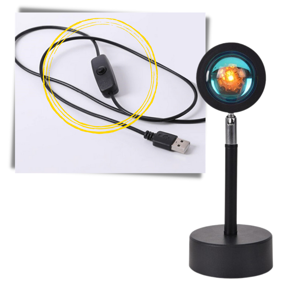 Lampada da scrivania a LED con proiettore di luce colorata