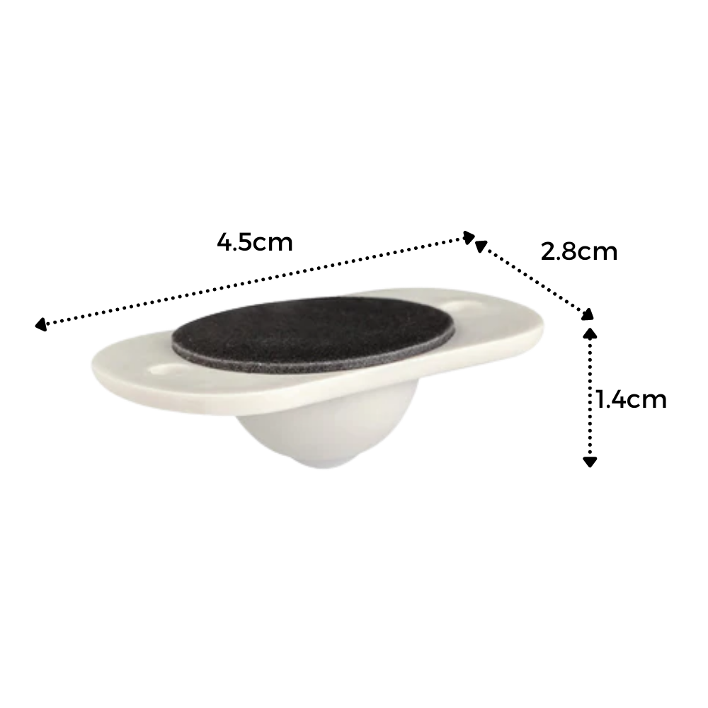 Ruota girevole per mobili adesiva - Ozerty