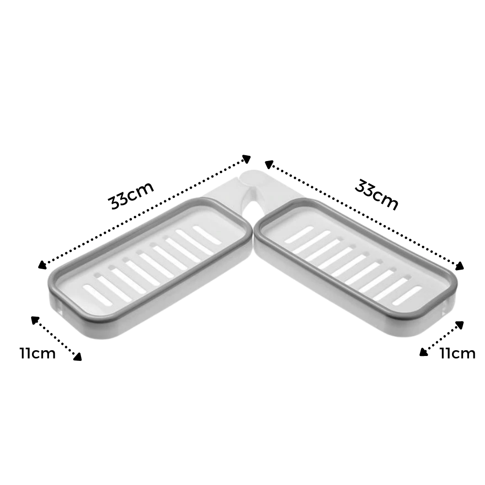 Scaffale di stoccaggio a parete per il bagno - Ozerty