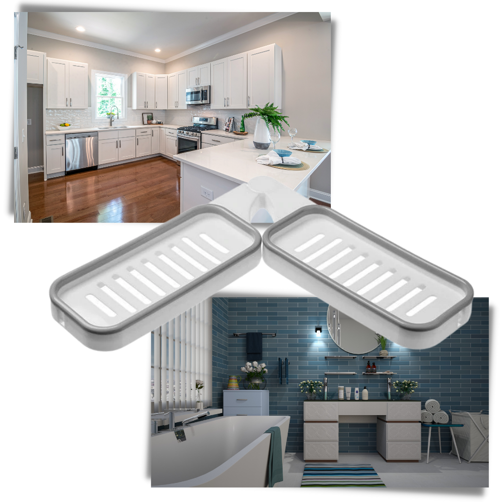 Scaffale di stoccaggio a parete per il bagno - Ozerty