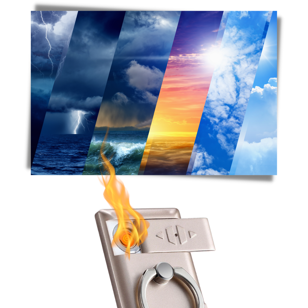 Anello del telefono con accendino