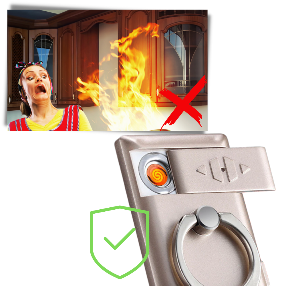 Anello del telefono con accendino - Ozerty