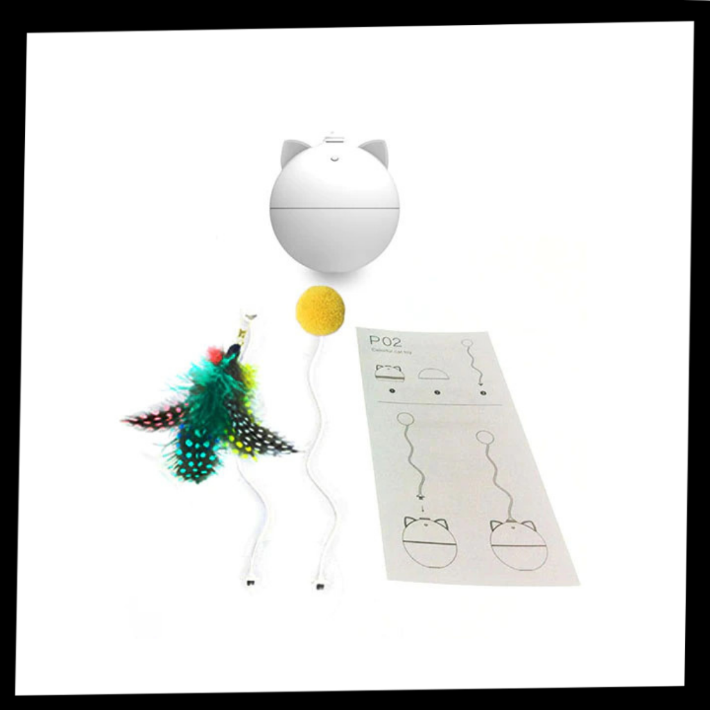 Palla giocattolo per gatti con funzione di rollio automatico - Ozerty