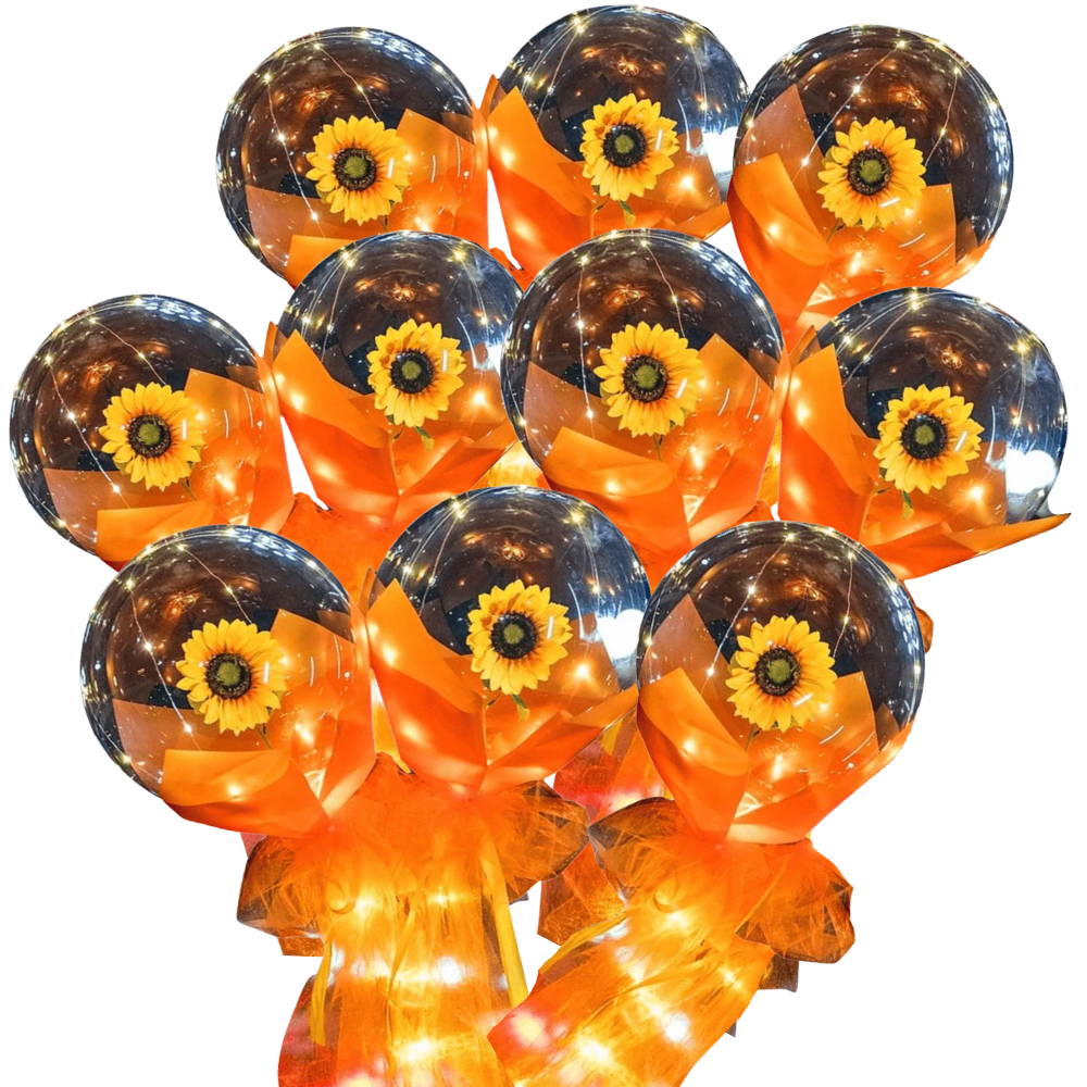 Beautiful rose LED balloon