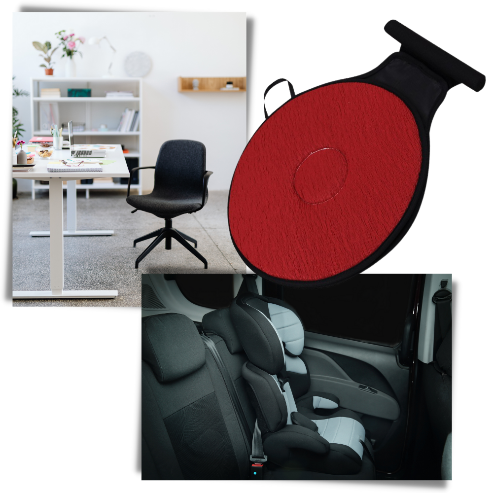 Seggiolino auto girevole in memory foam