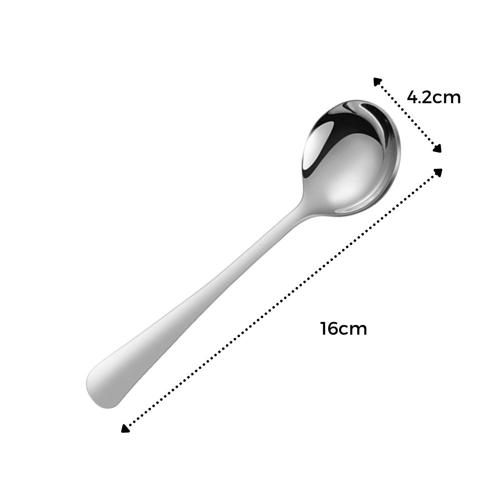 Confezione da 2 cucchiai in acciaio inossidabile - Ozerty