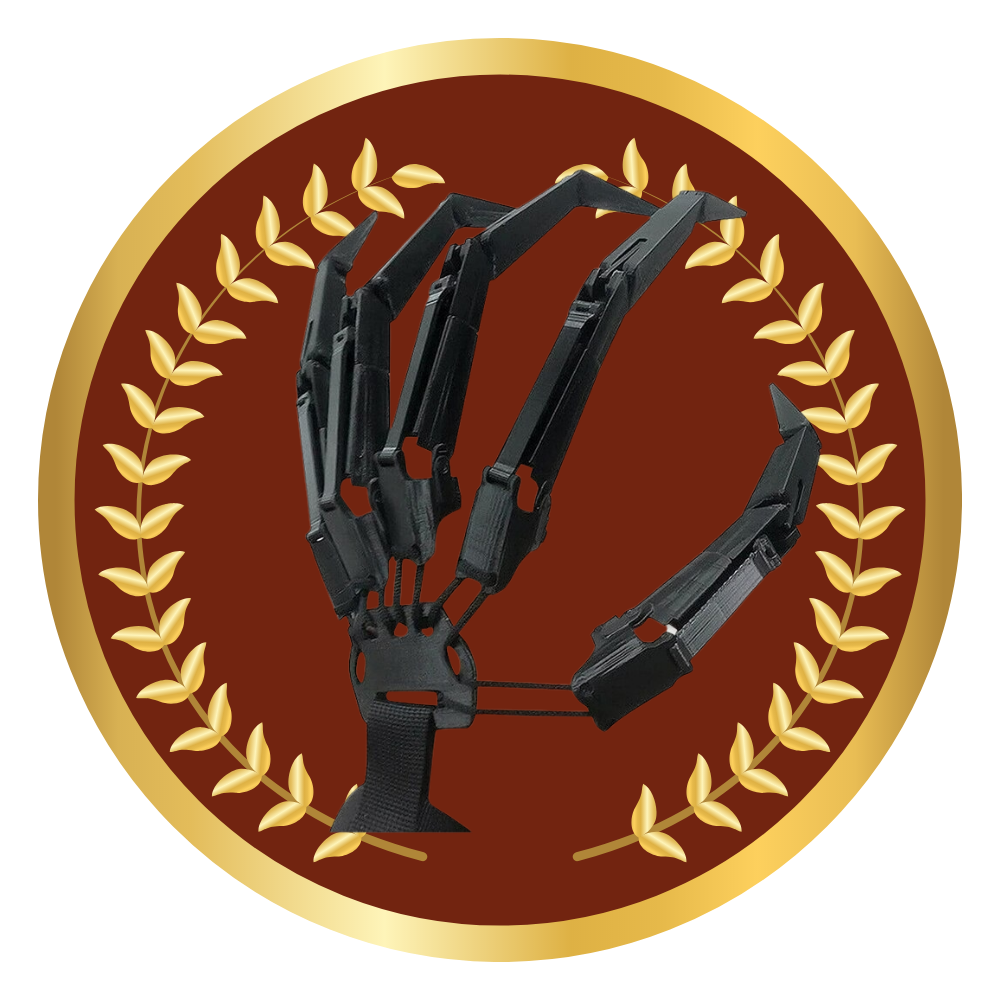 Guanto finto con mani di scheletro - Ozerty