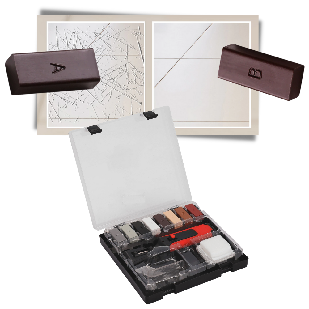 Set di attrezzi per la riparazione di piastrelle in ceramica - Ozerty