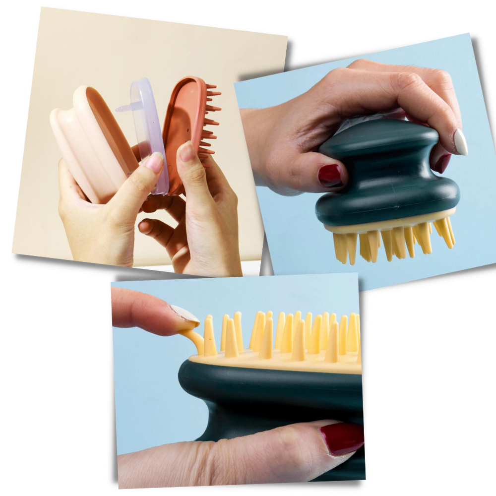 Spazzola per il massaggio del cuoio capelluto - Ozerty