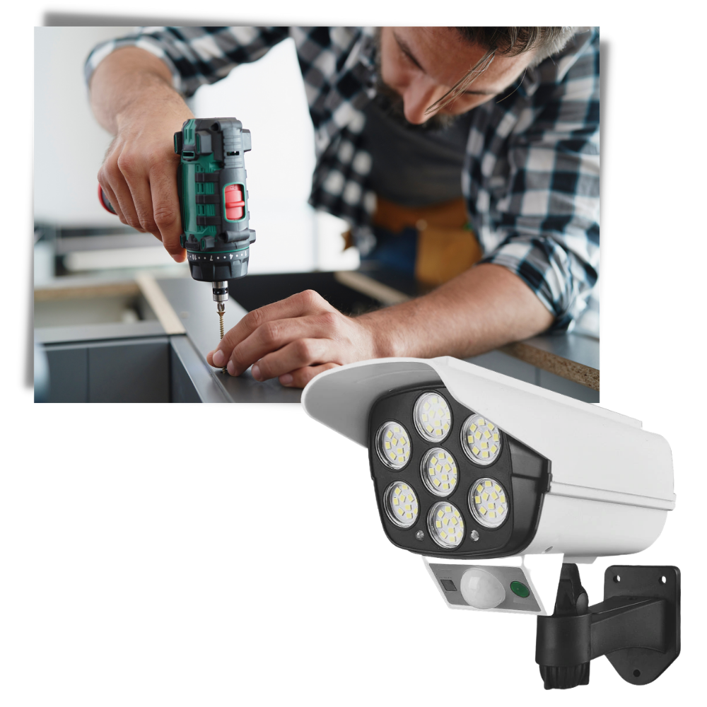 Lampada LED con sensore di movimento solare