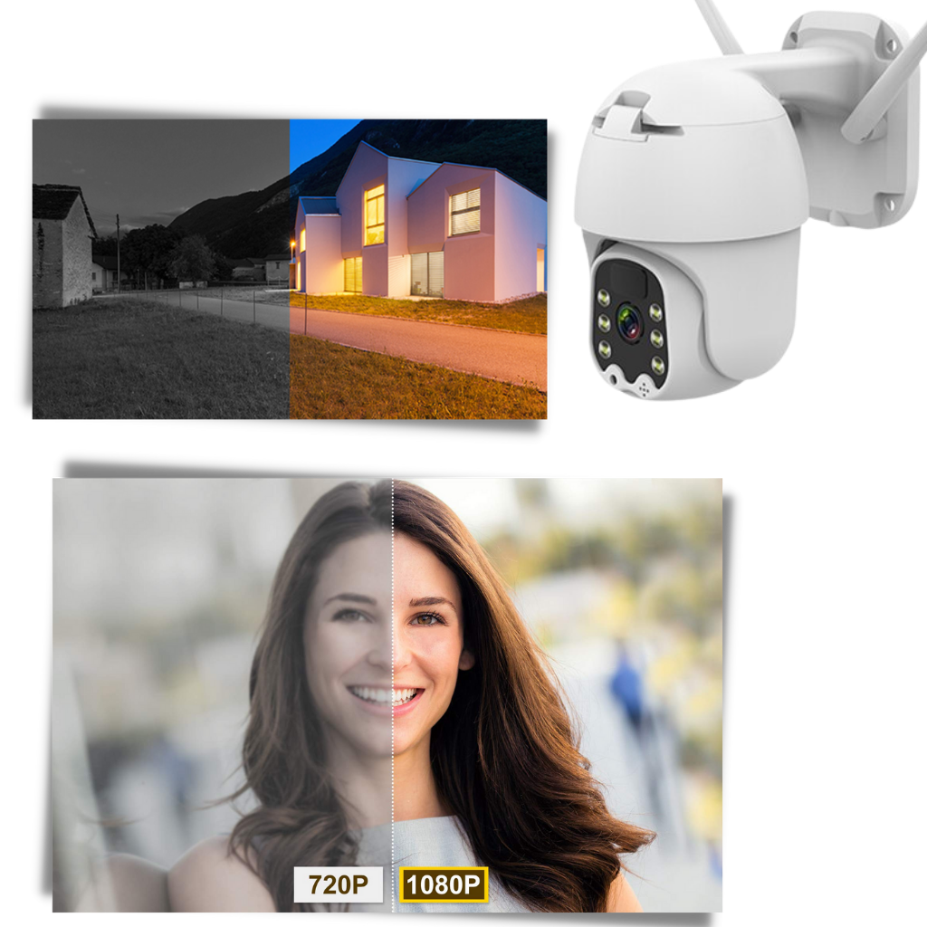 Telecamera esterna a energia solare