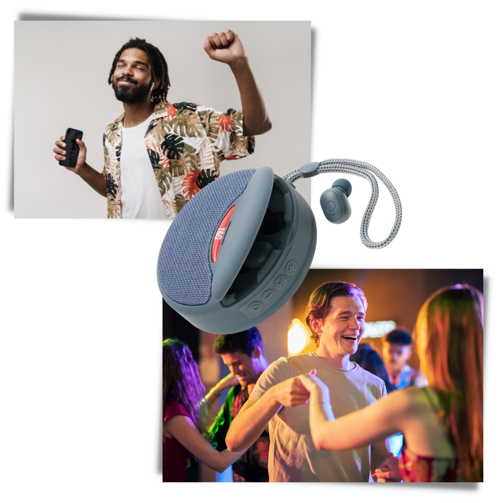 Altoparlante bluetooth senza fili con auricolari - Ozerty