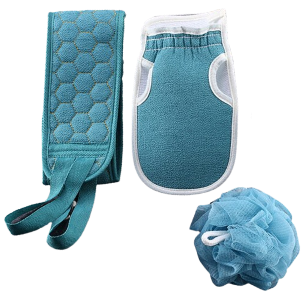 Splish splash scrubber and bath kit
