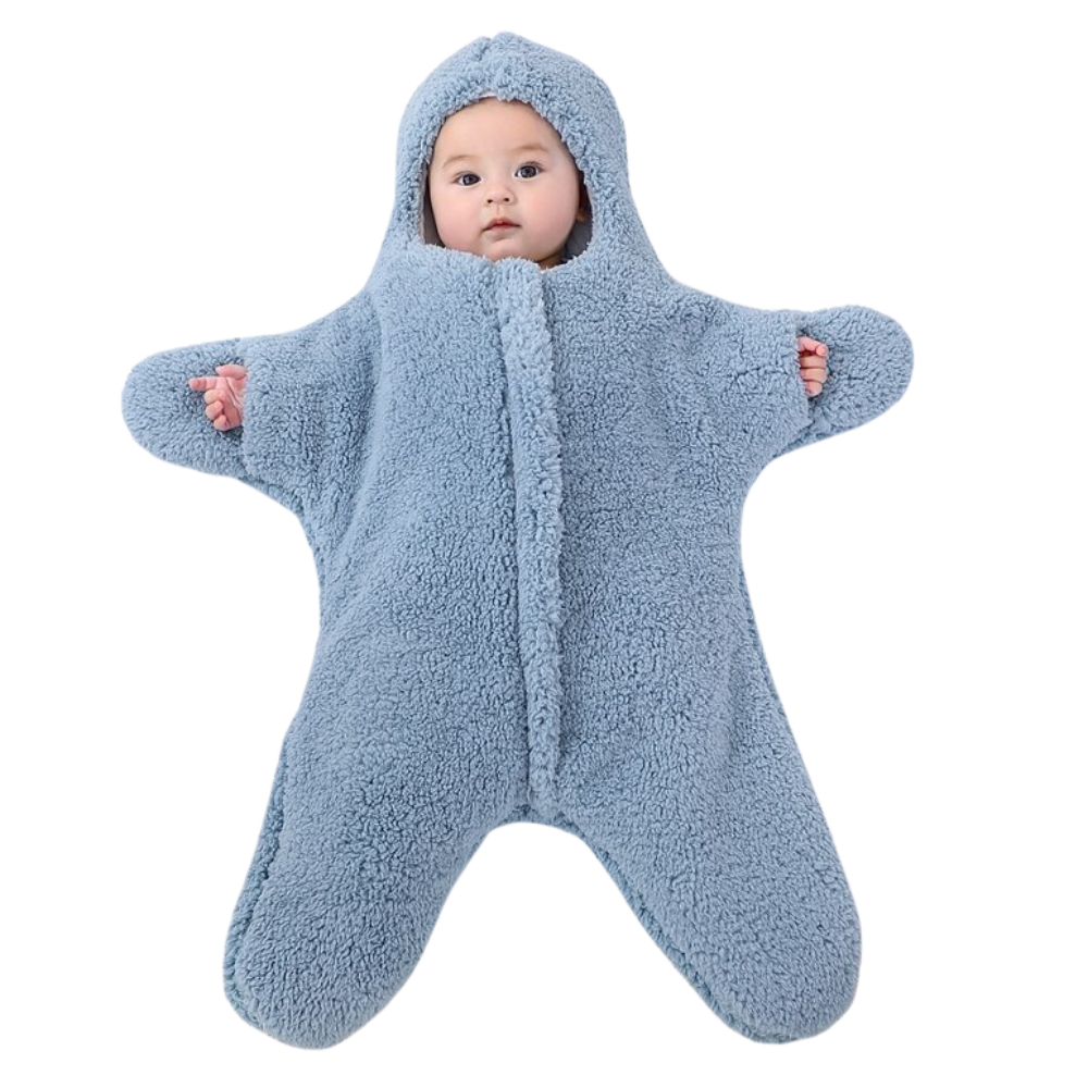 Starfish shaped children's sleeping bag