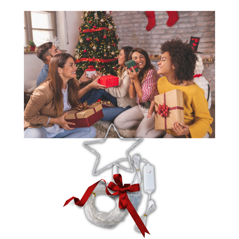 Albero di natale cascata di luci fatate - Ozerty