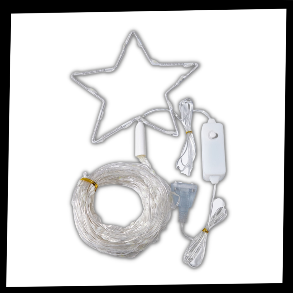 Albero di natale cascata di luci fatate - Ozerty