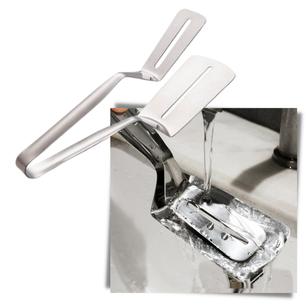 Spatola e pinze in acciaio inox
