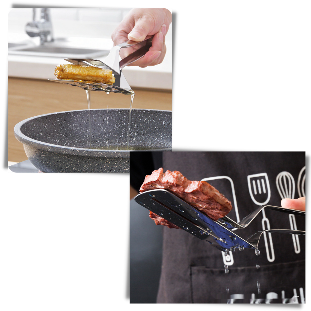 Spatola e pinze in acciaio inox - Ozerty