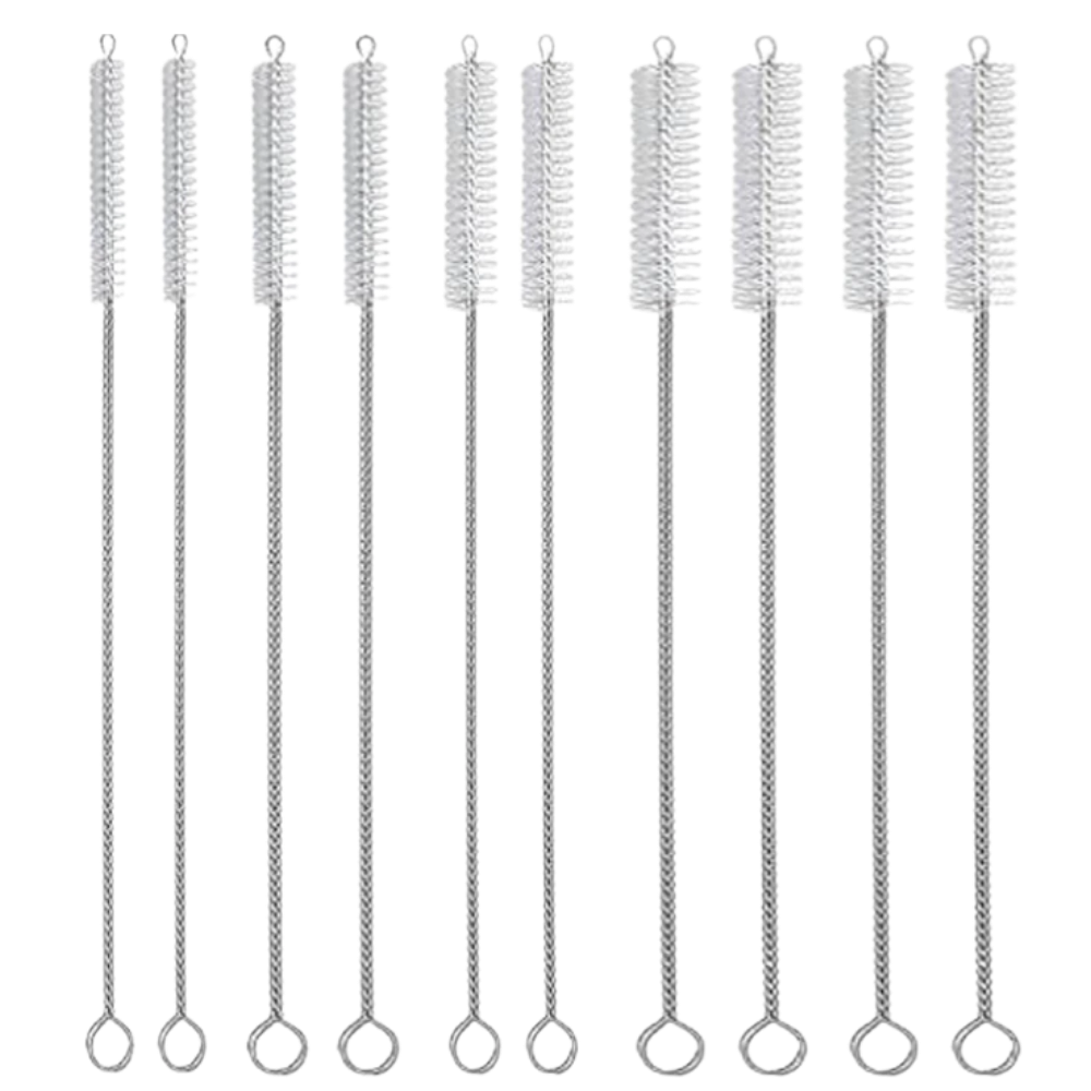 Pack of 10 straw cleaning brushes