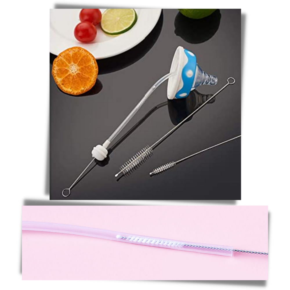 Confezione da 10 spazzole per la pulizia della cannuccia - Ozerty