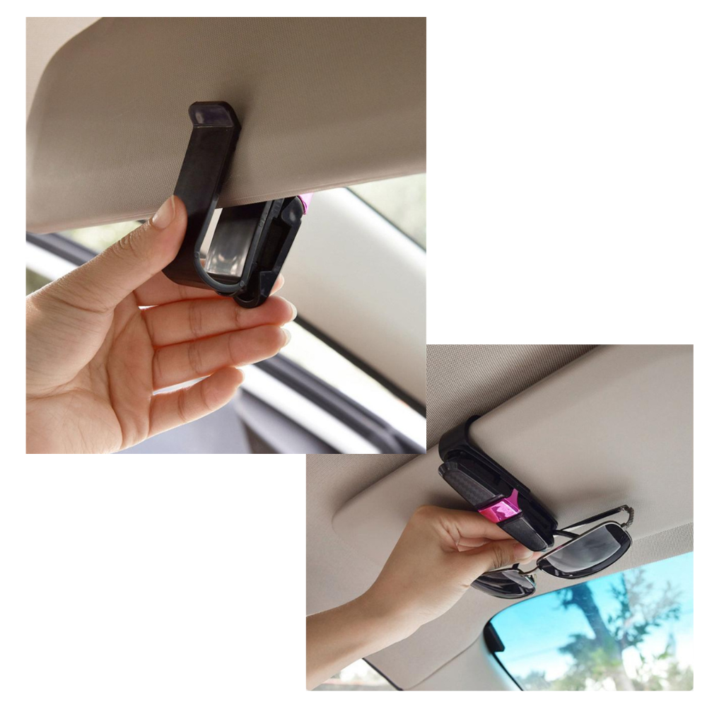 Supporto per occhiali da sole per visiera auto - Ozerty