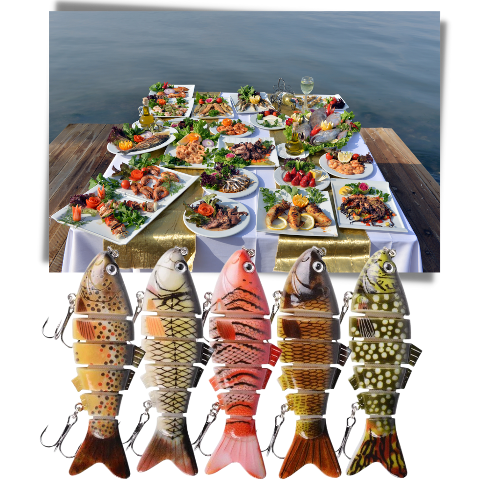 Set di esche artificiali da pesca oscillanti - Ozerty