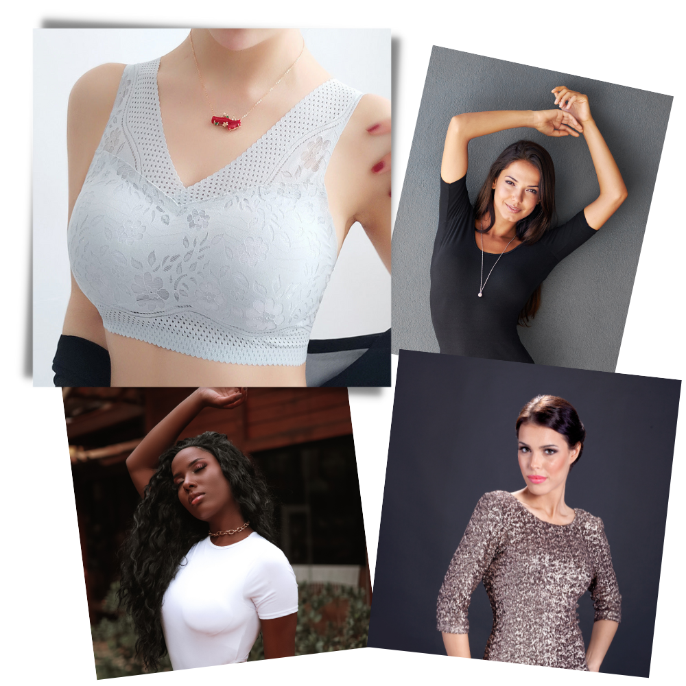 Reggiseno di pizzo traspirante senza cuciture - Ozerty