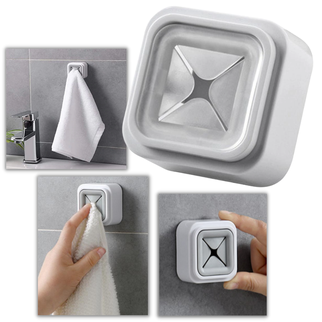 Confezione da 3 porta asciugamani adesivi - Ozerty