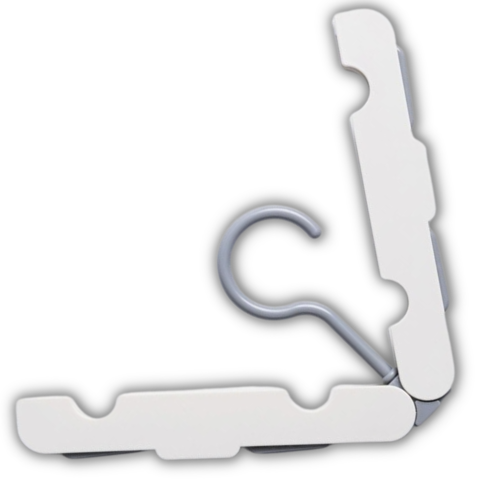 Pack of 2 portable clothes hangers