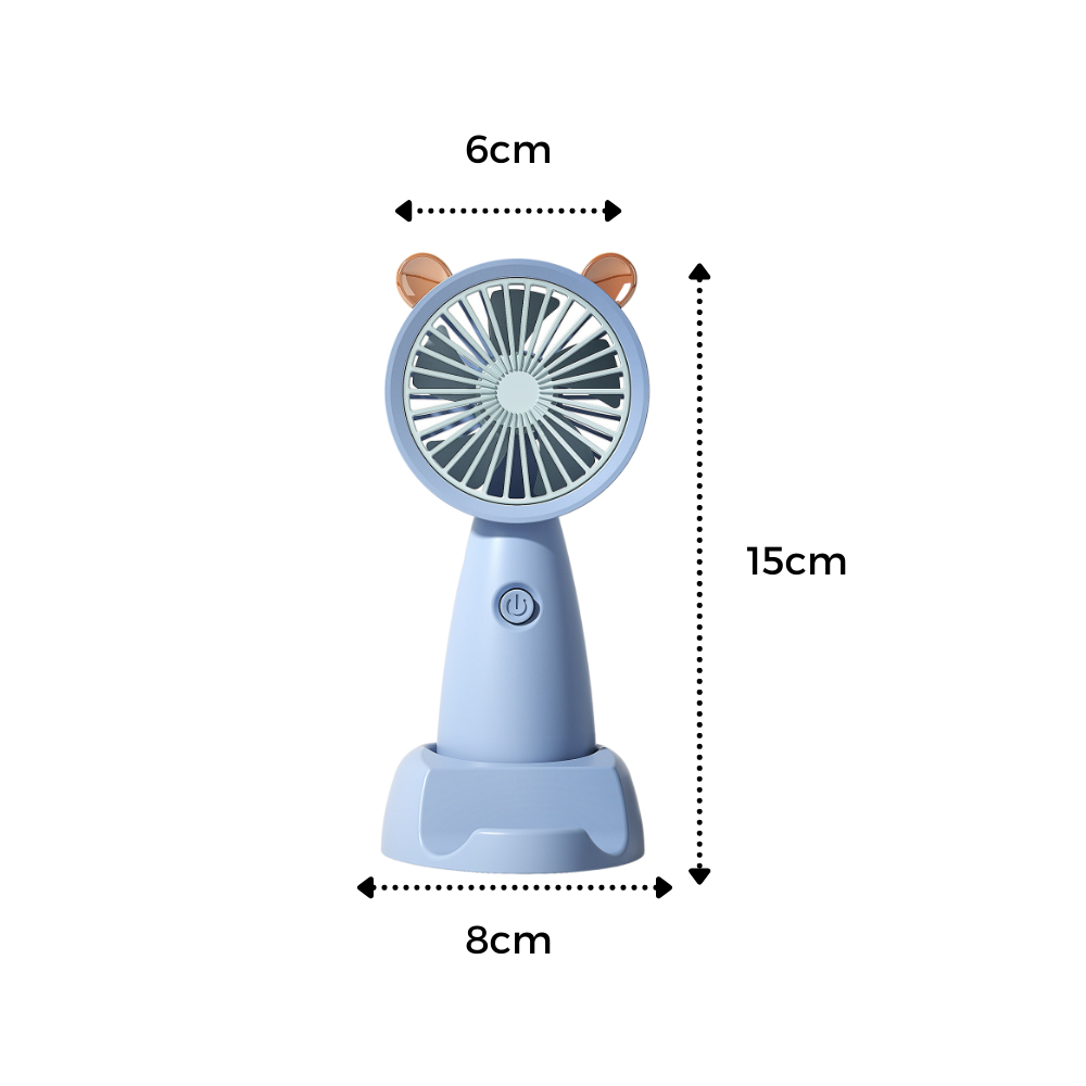 Mini ventilatore USB con supporto per telefono - Ozerty