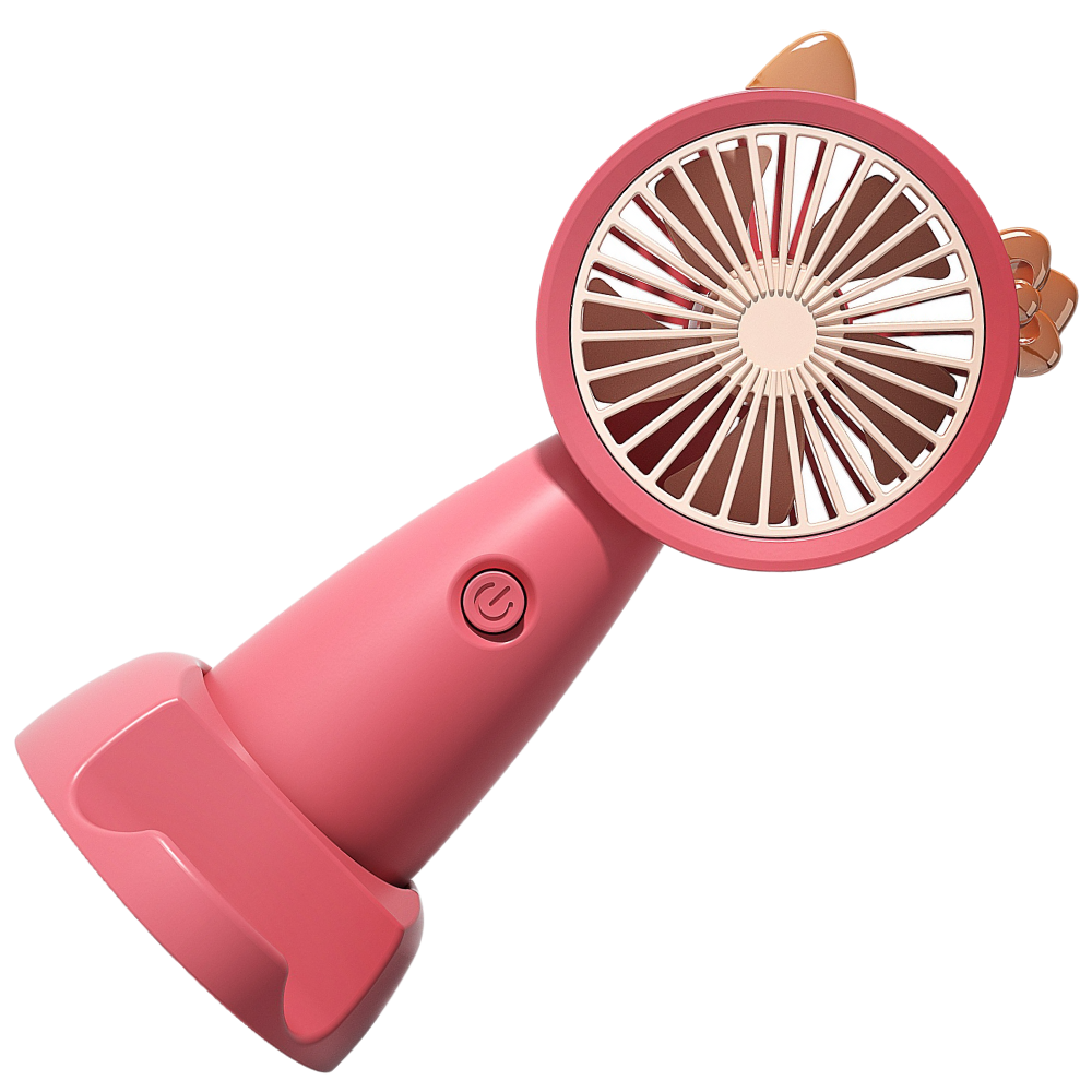 USB mini fan with phone holder