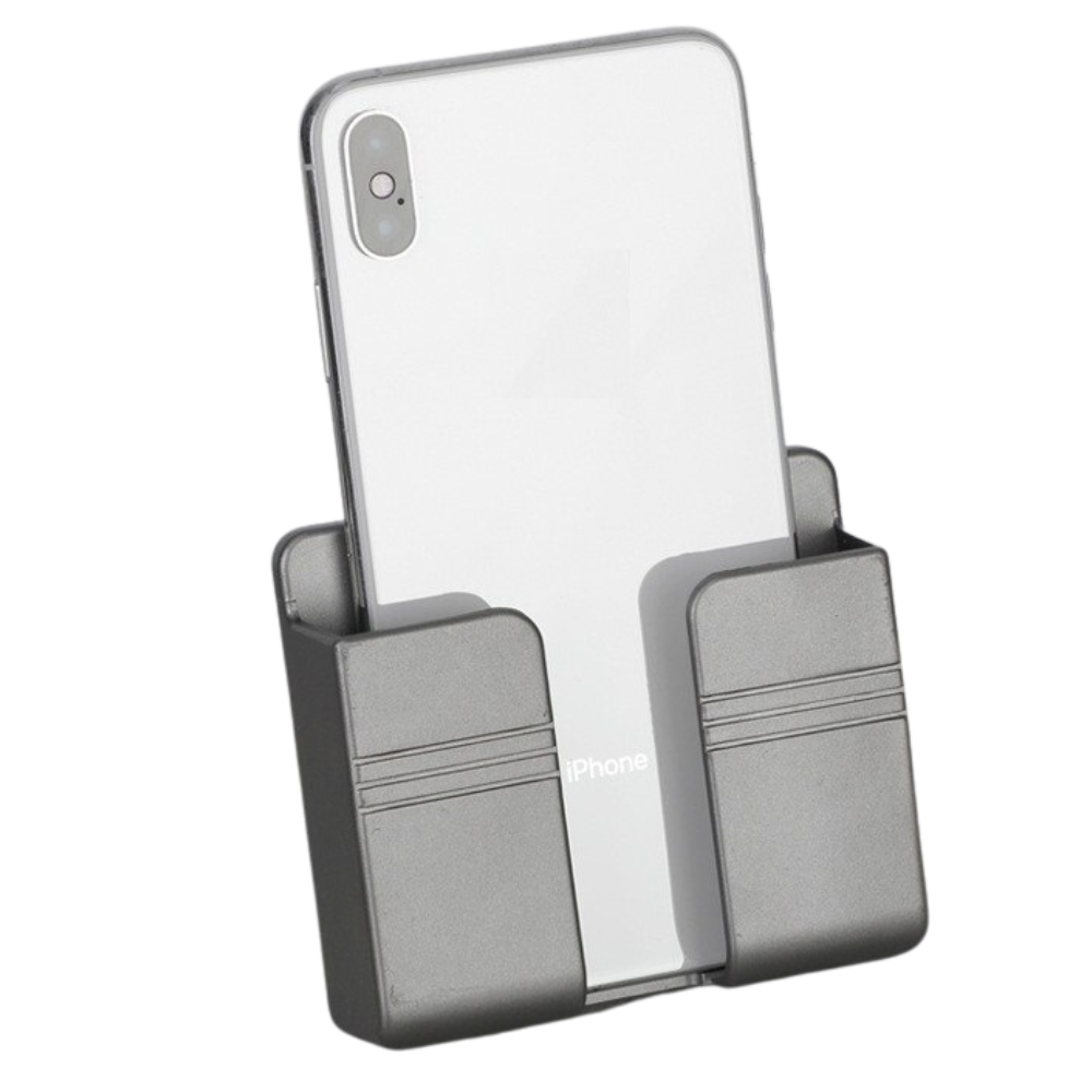 Adhesive wall telephone holder