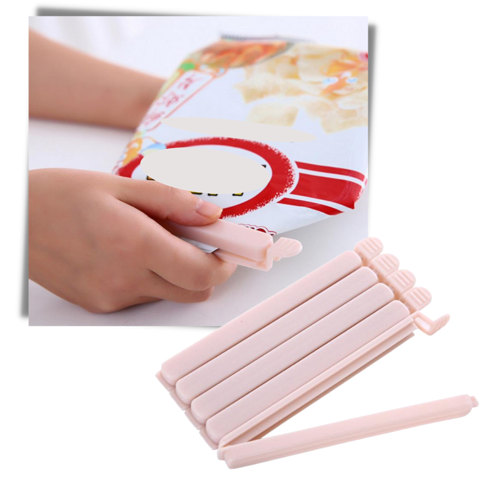 Confezione da 15 clip di chiusura per confezioni alimentari - Ozerty