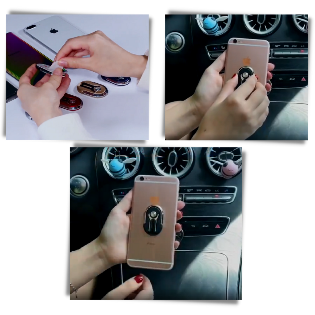 2 in 1 supporto ad anello per telefono - Ozerty